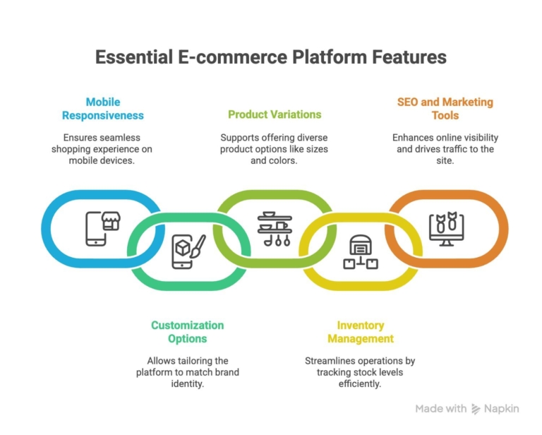 Five features for choosing e-commerce platform for clothing