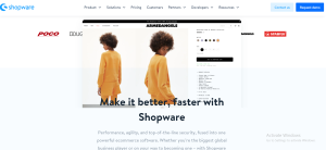 shopware homepage