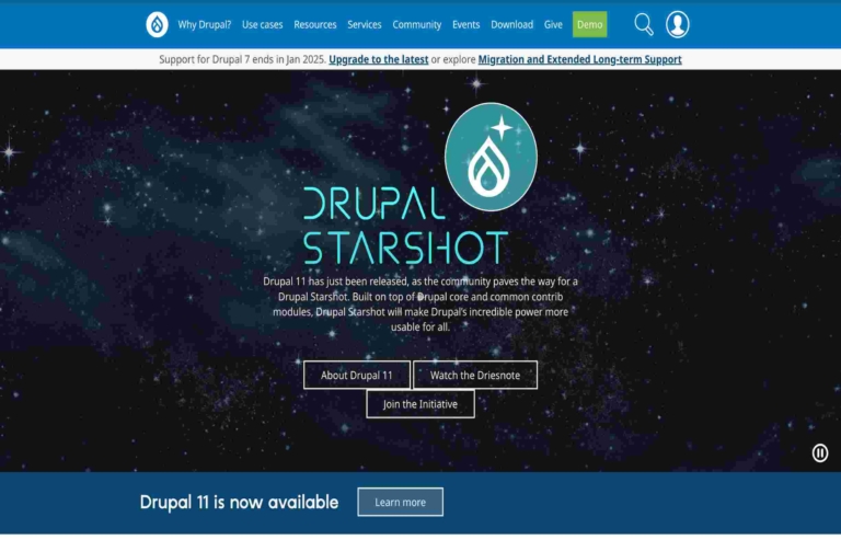 drupal homepage