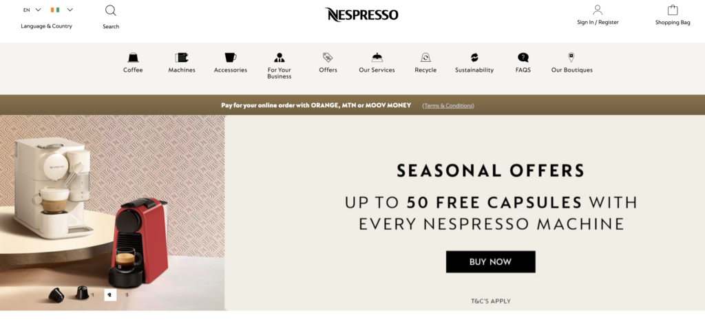 nespresso headless commerce