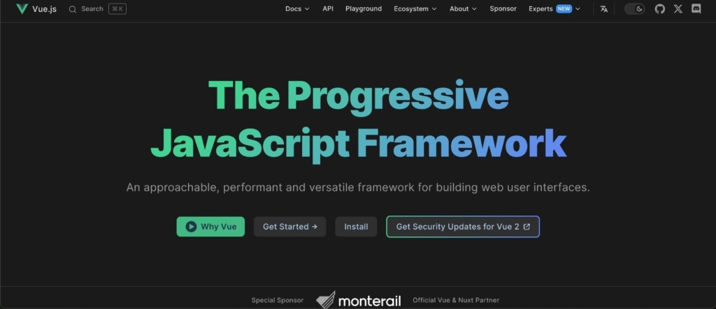 vue js website