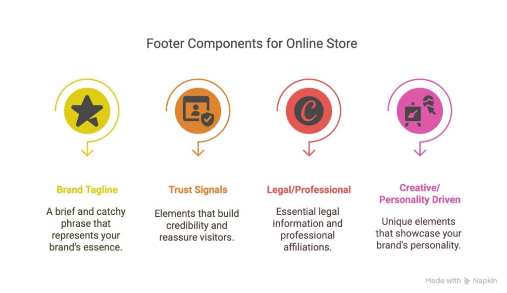 Footer components to use instead of powered by Shopify in your store