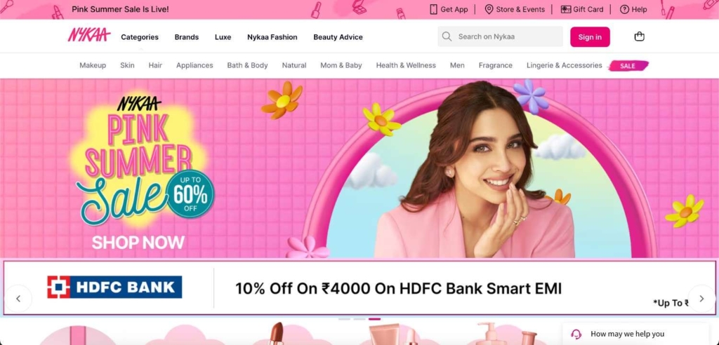 nykaa shopify store