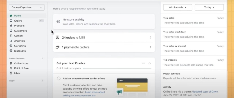 first step to remove powered by Shopify from homepage