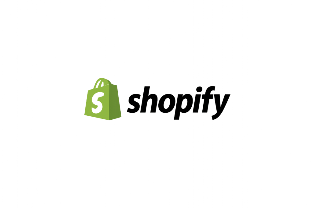 Shopify logo in the middle