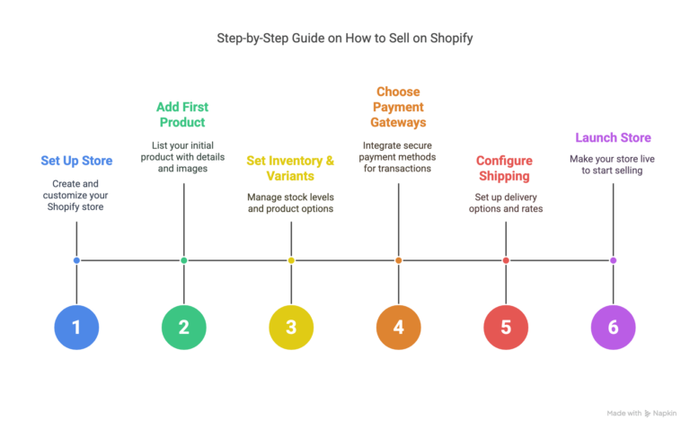 Steps on how to sell on shopify