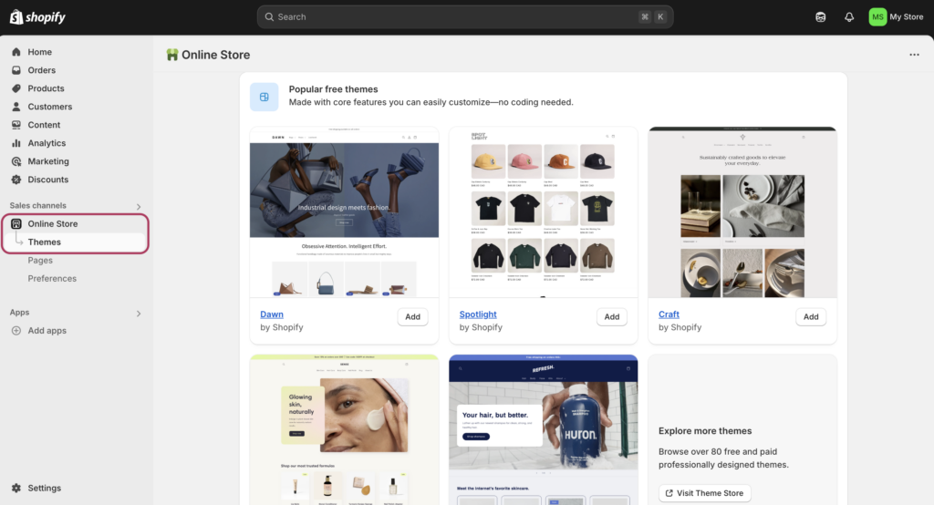 shopify theme