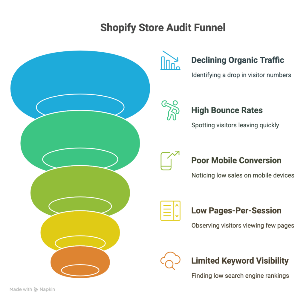 shopify store audit funnel