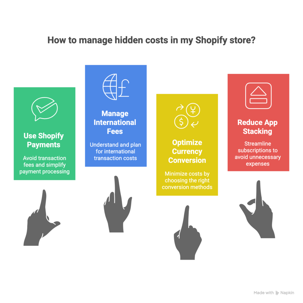 Hidden costs of Shopify pricing plan