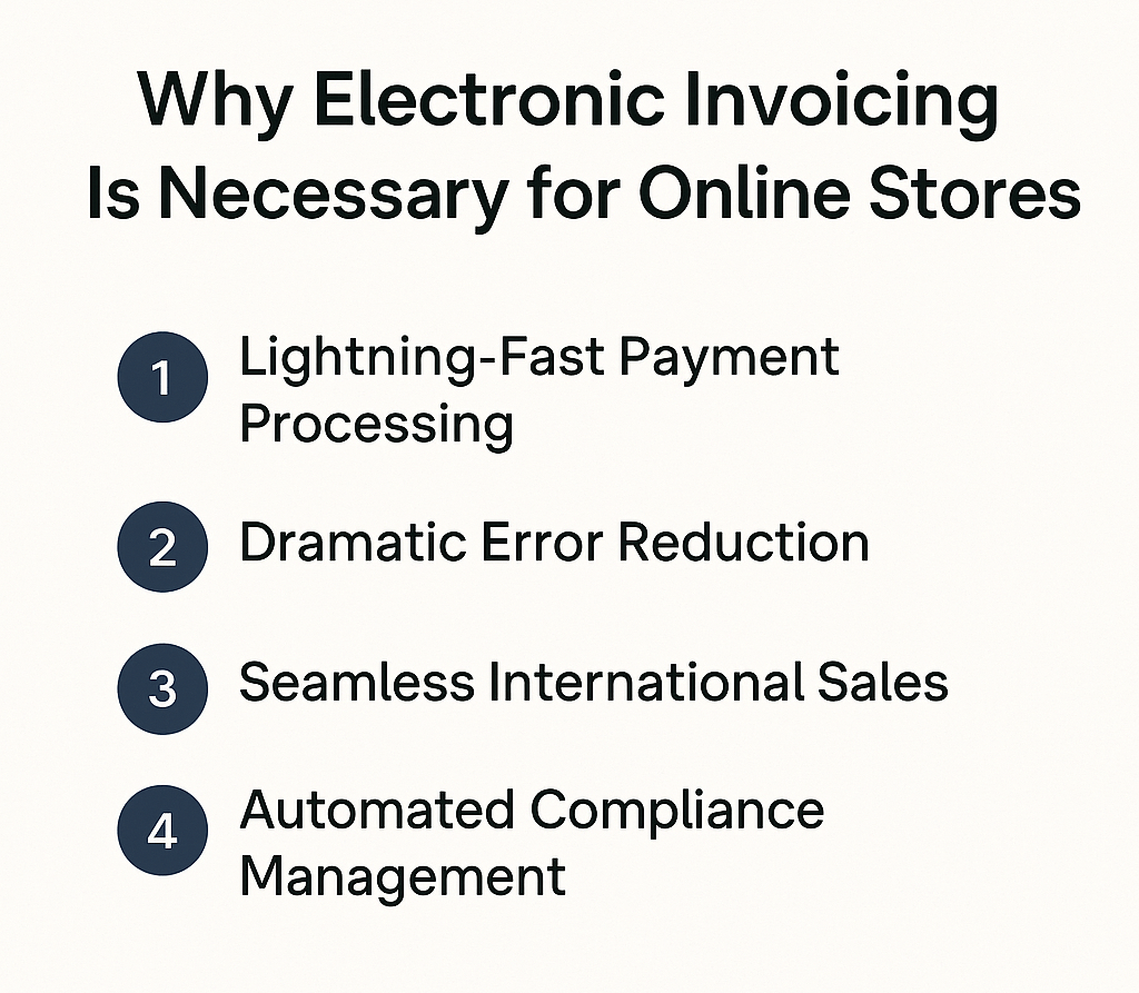 Why electronic invoicing is necessary for online store