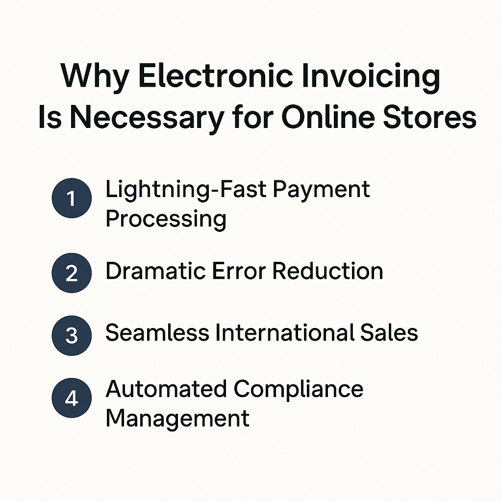 Why electronic invoicing is necessary for online store