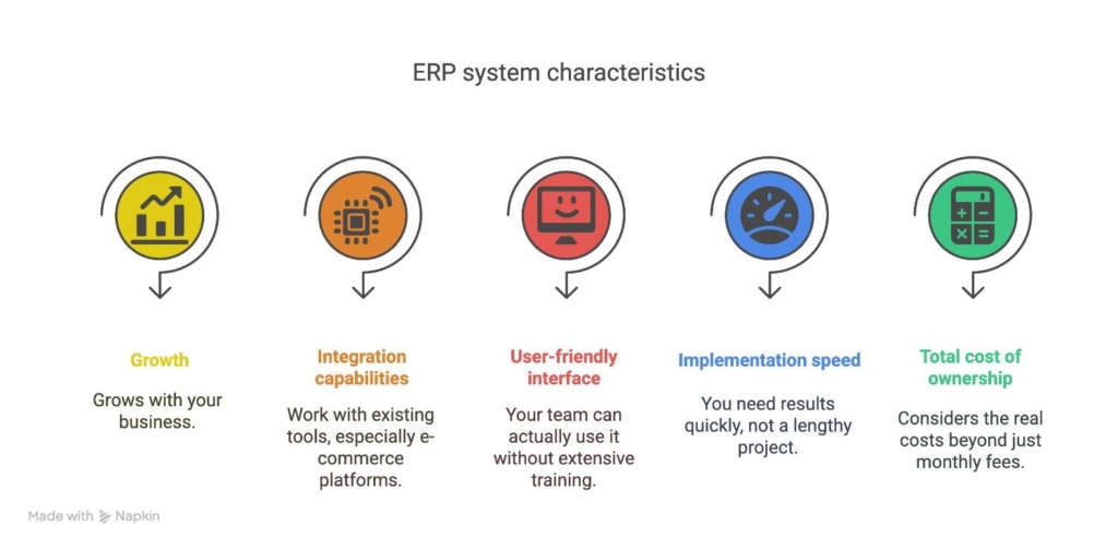 erp system characteristics