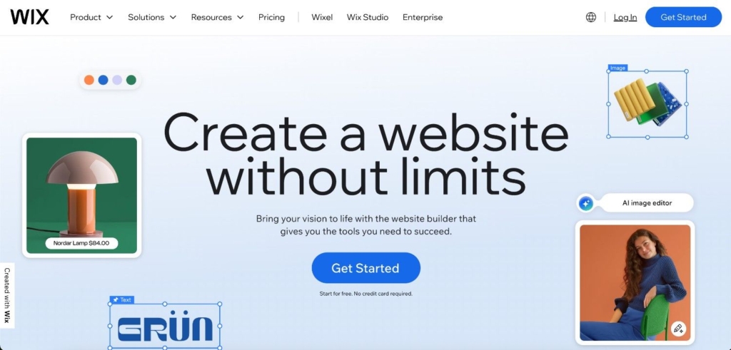 home page