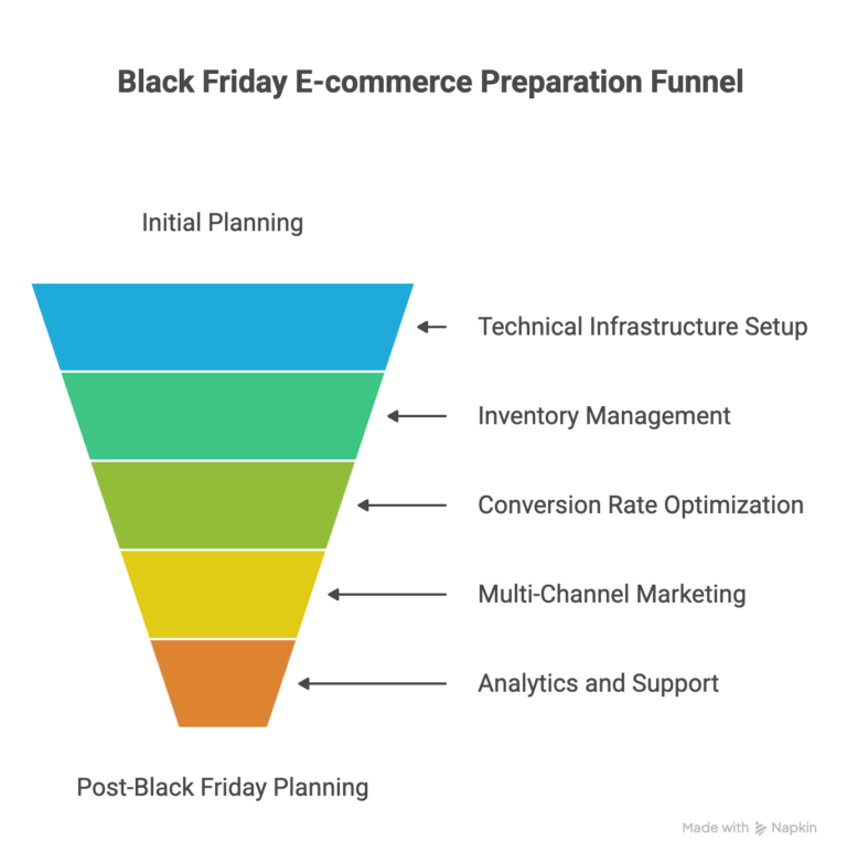 Black Friday E-commerce Preparation Funnel