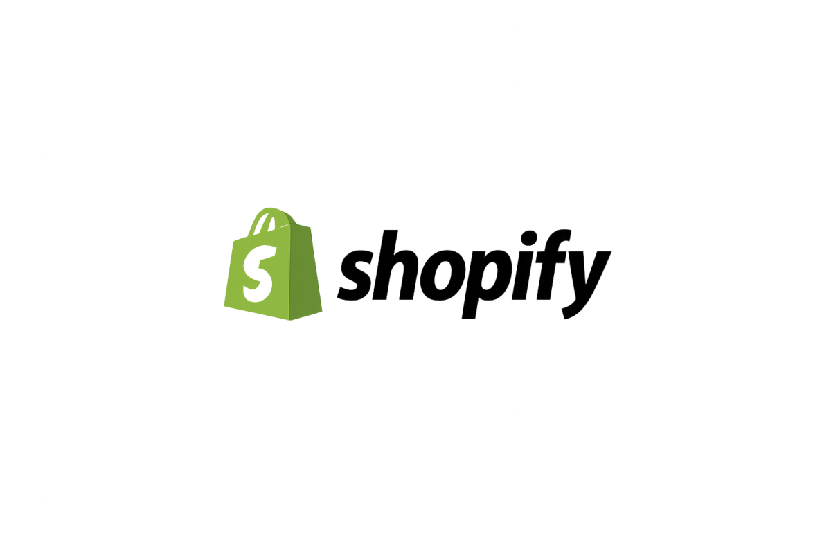 Shopify logo in the middle