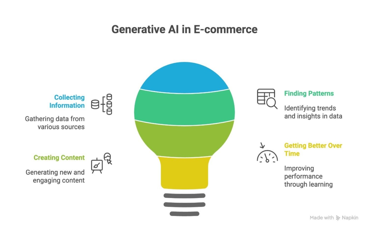 the 4 step process of how gen ai works