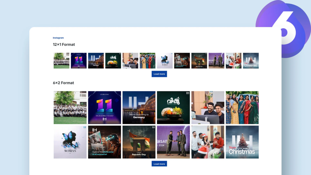 Instagram elements: Feed Grid for experience worlds