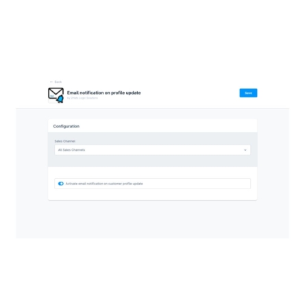 Email notifications of customer data changes