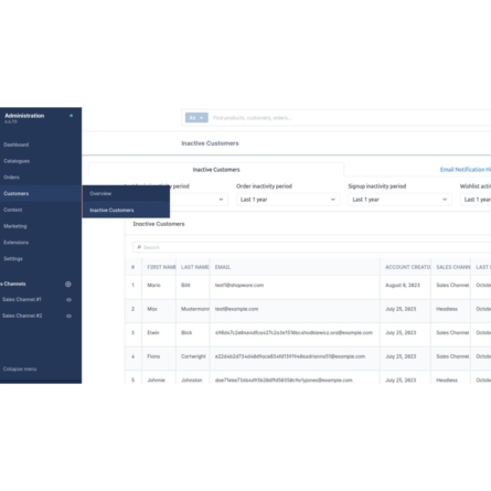 inactive customers and email follow-ups