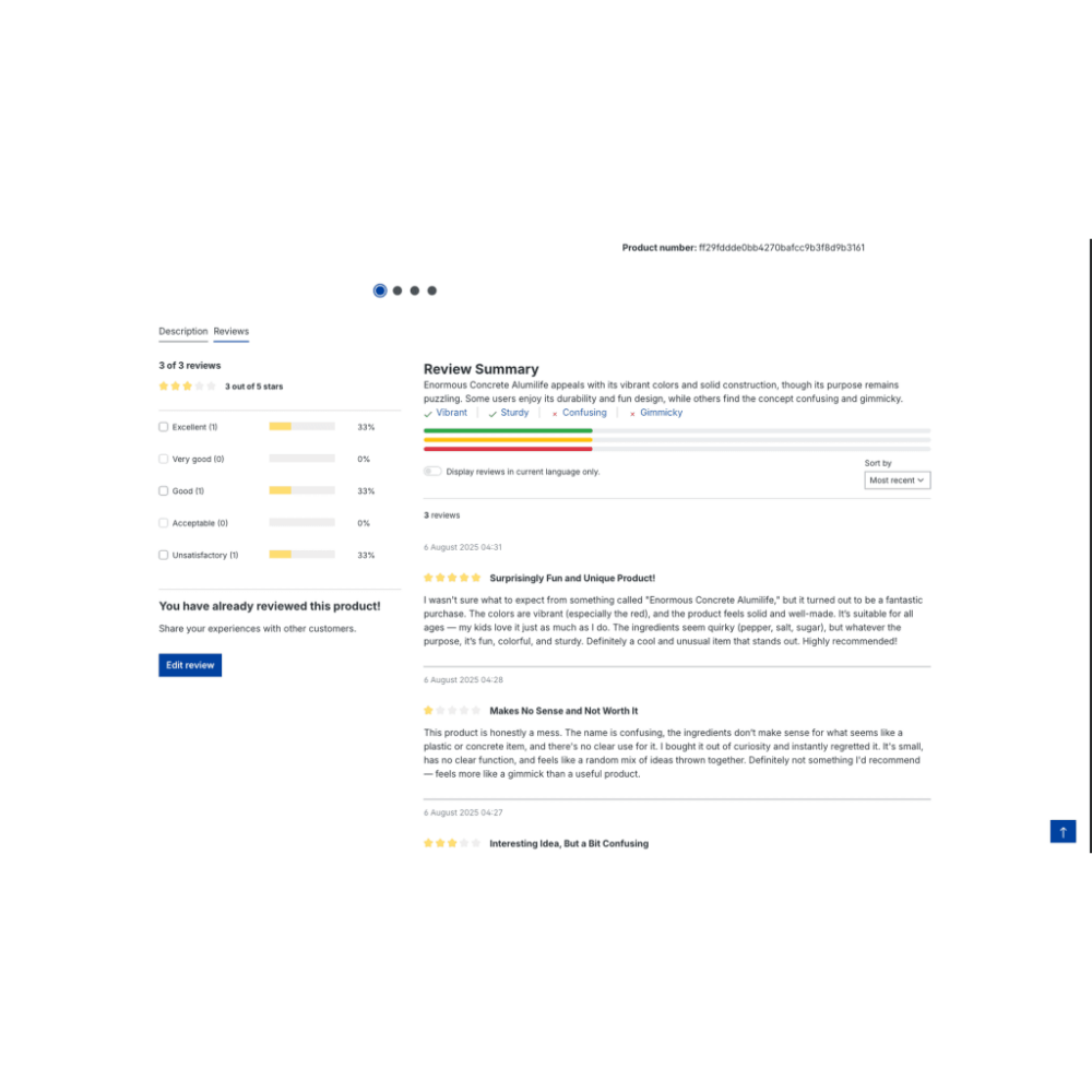 AI/ChatGPT Review Summary/Insight