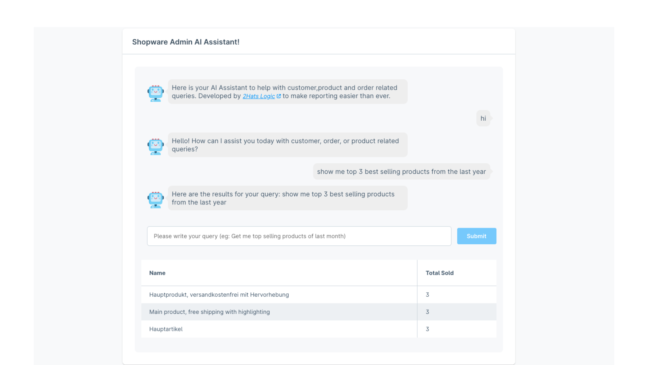 AI Reports - AI Analytics. ChatGPT Dashboard