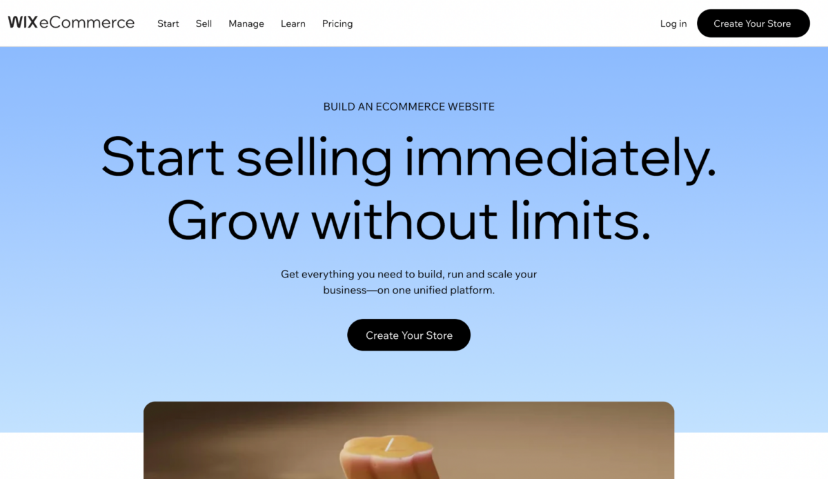 wix homepage